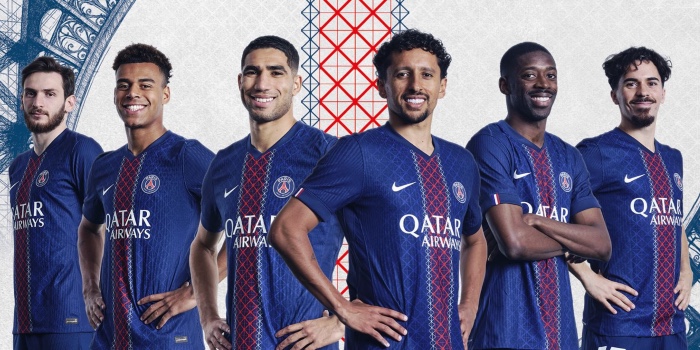 Le PSG dévoile son maillot domicile 2025-2026, hommage à la Tour Eiffel